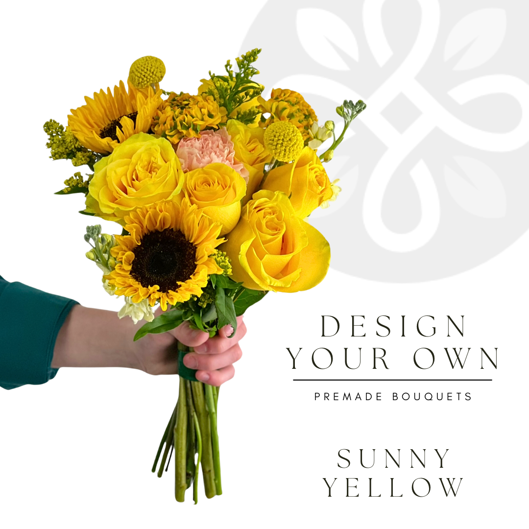 Sunny Yellow Color Palette - 8 Premade Bouquets