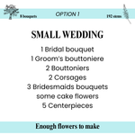 Snow White Color Palette - 8 Premade Bouquets