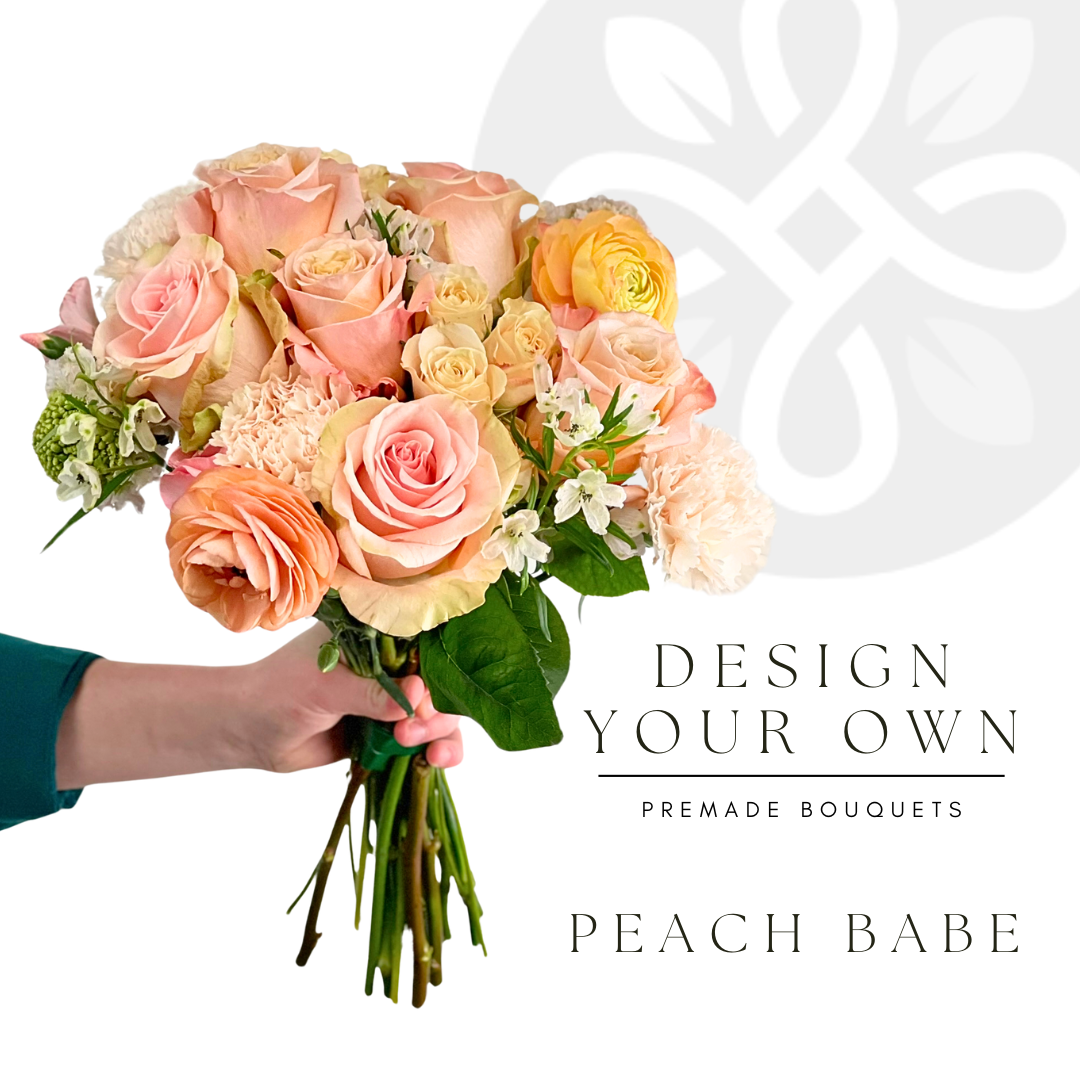 Peach Babe Color Palette - 8 Premade Bouquets