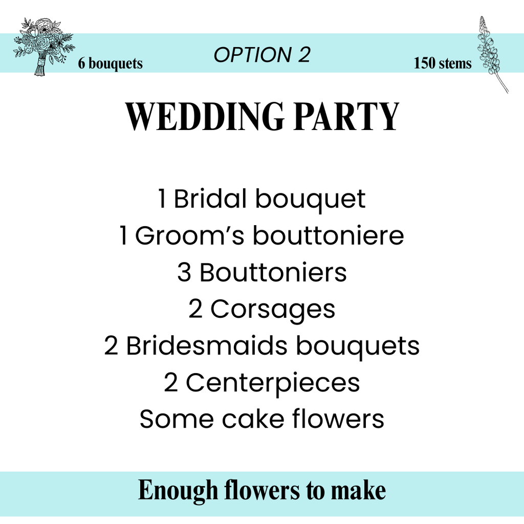 Purple Posy Color Palette - 6 Premade Bouquets