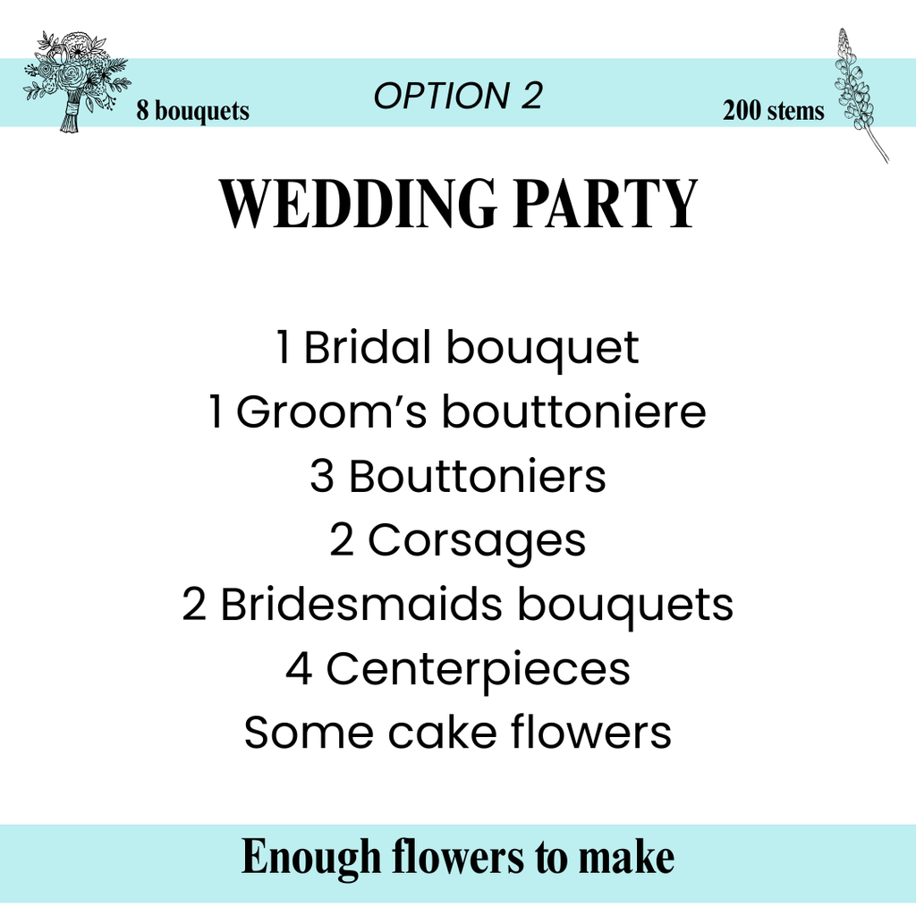 Mother of Peach - 8 Premade Bouquets