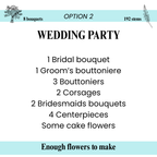 Snow White Color Palette - 8 Premade Bouquets