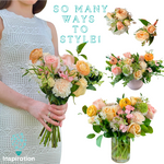 Peach Babe Color Palette - 8 Premade Bouquets