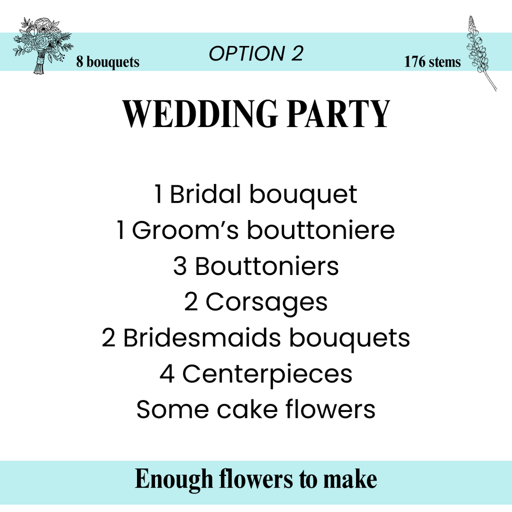 Red Romance Color Palette - 8 Premade Bouquets