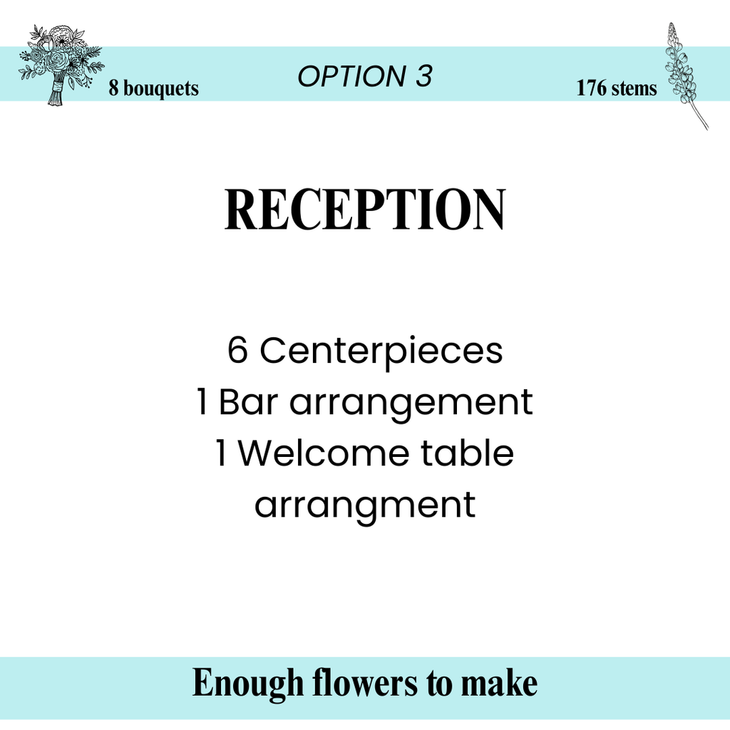 Red Romance Color Palette - 8 Premade Bouquets