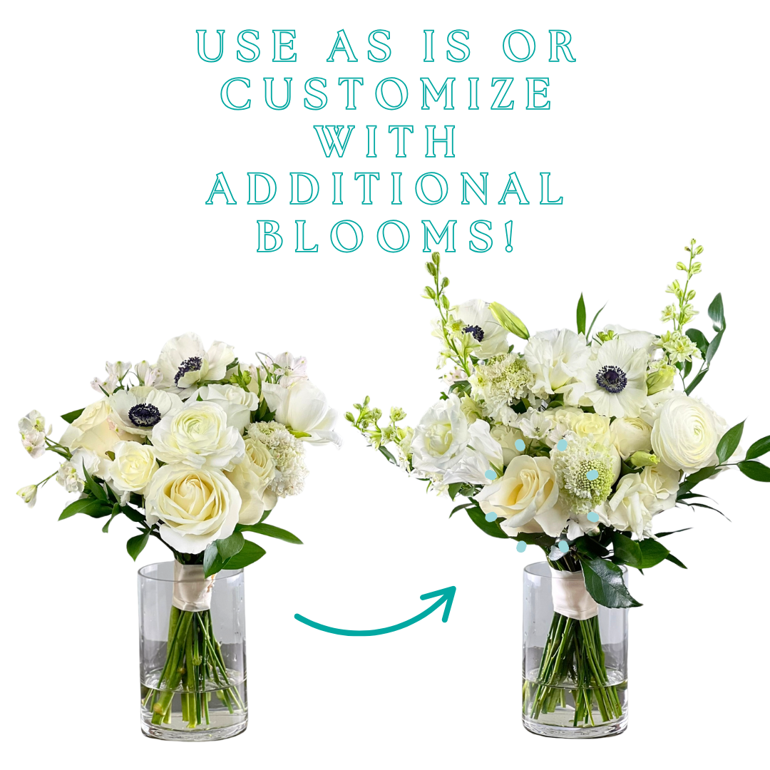 Snow White Color Palette - 8 Premade Bouquets