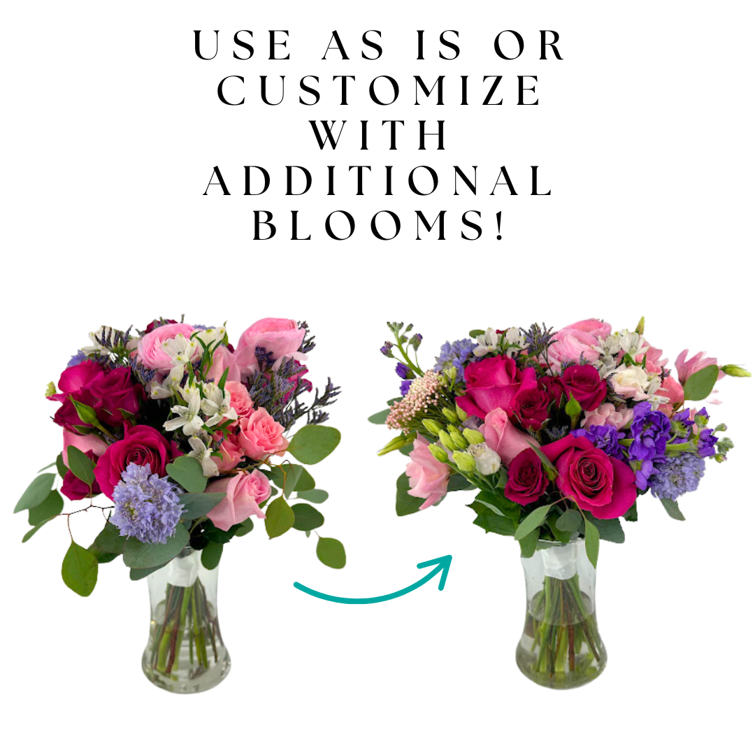 Candy Hearts - 8 Premade Bouquets