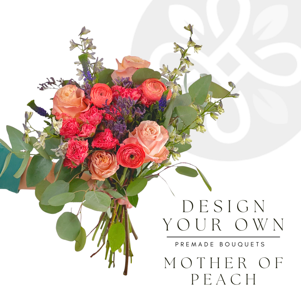Mother of Peach - 8 Premade Bouquets