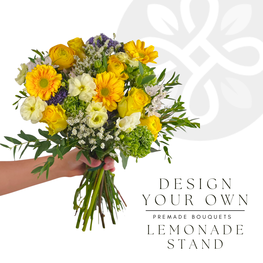 Lemonade Stand - 5 Premade Bouquets