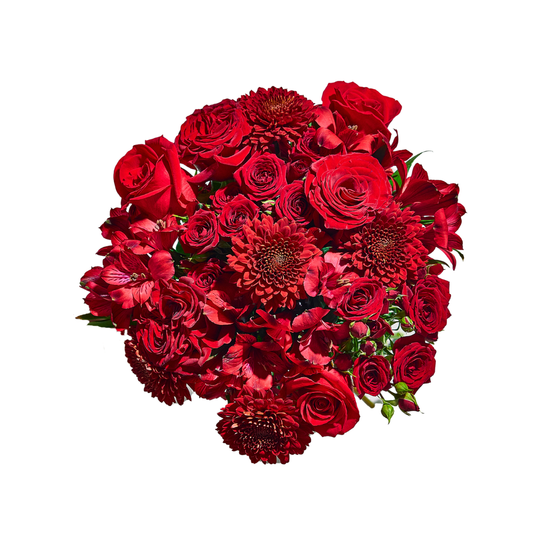 Passion Bouquet – Bold Romance in Red (50cm)