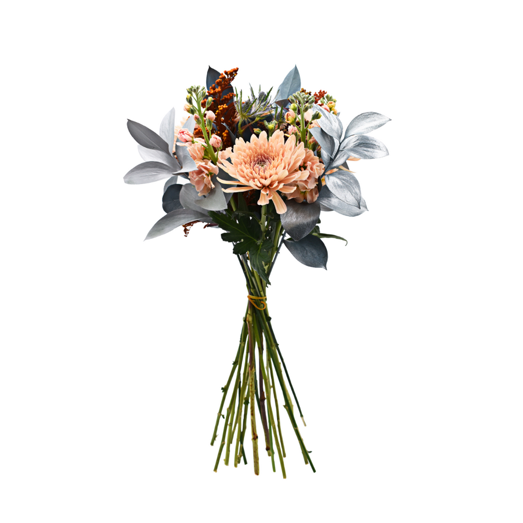Peach Sider Fall Bouquet – Autumn Elegance with Textured Depth