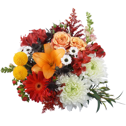 Honey Rust Bouquet – Warm, Rustic, and Glowing