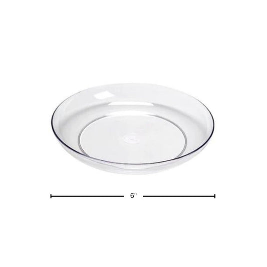 Plastic Lomey Dish 6in (clear)