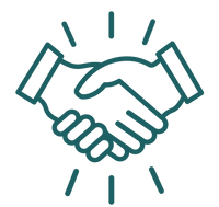 Icon of two hands shaking