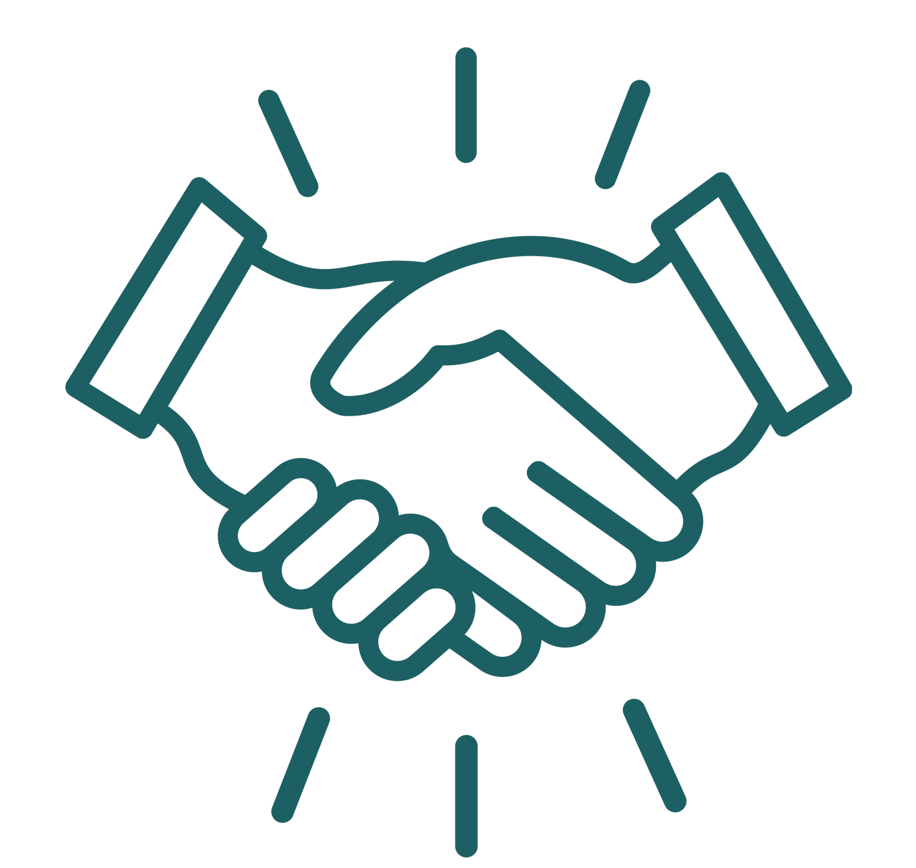 Icon of two hands shaking, symbolizing a partnership or agreement.