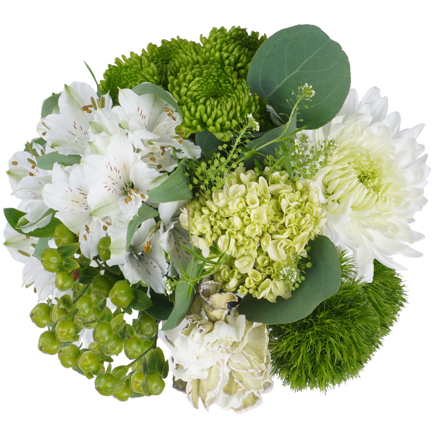 Safe Place Bouquet – Tranquil Greens and Natural Calm